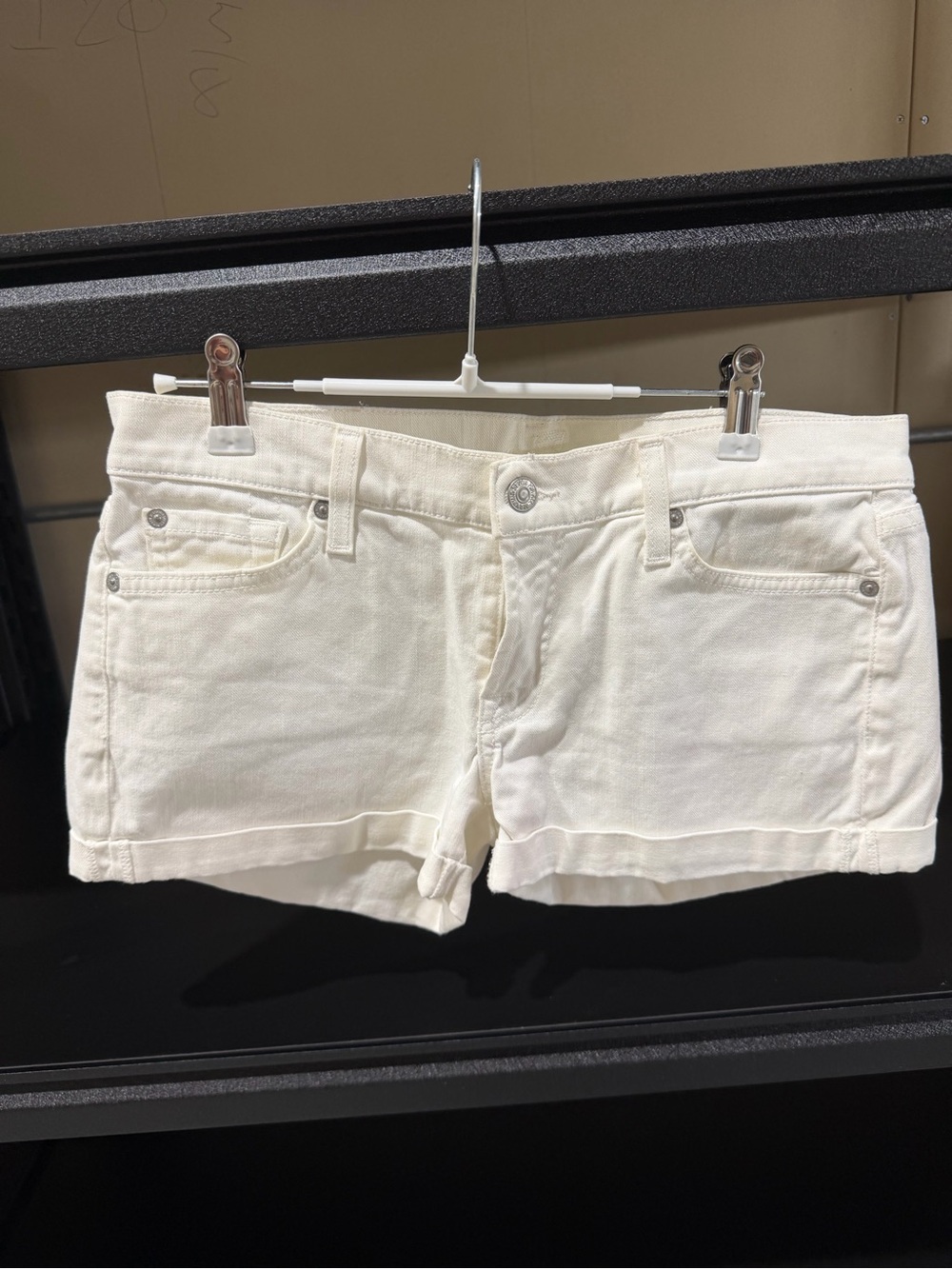 Women’s White Denim Cutoff Jean Shorts